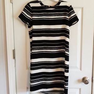 Black and White Shift Dress